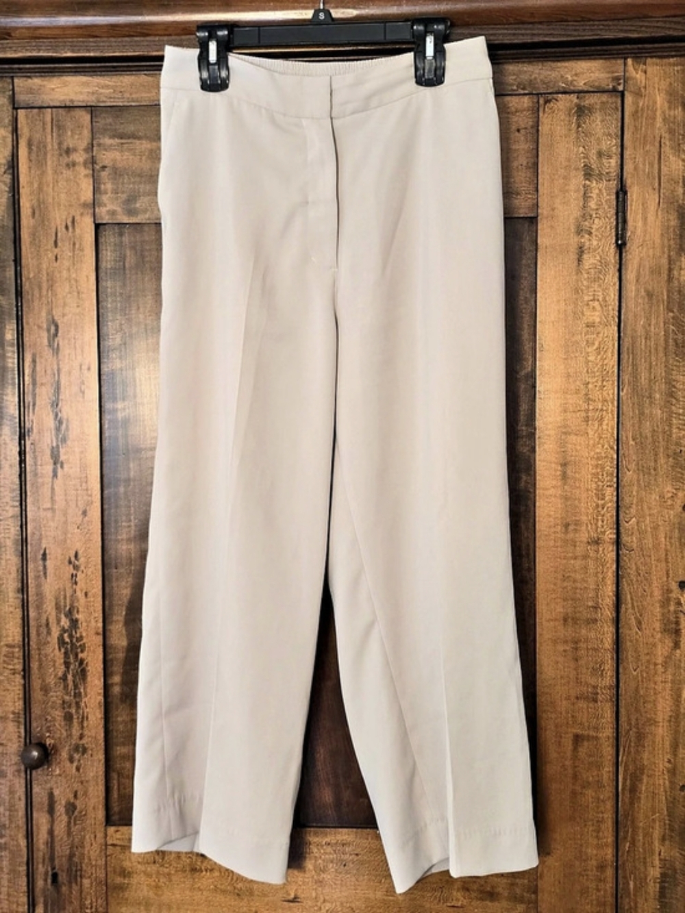 O Quince Stretch Crepe Classic Trouser Pant Cream Size 14